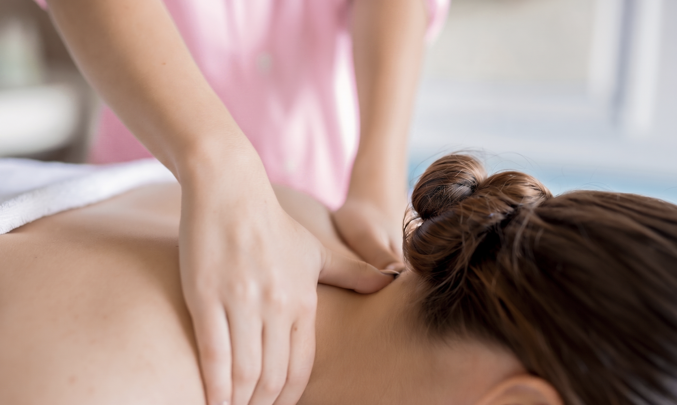 Client receiving a full-body relaxation massage